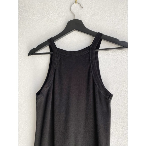 NWOT Botanica Workshop Rhea Rib Dress // Black Organic Cotton - Picture 9 of 13